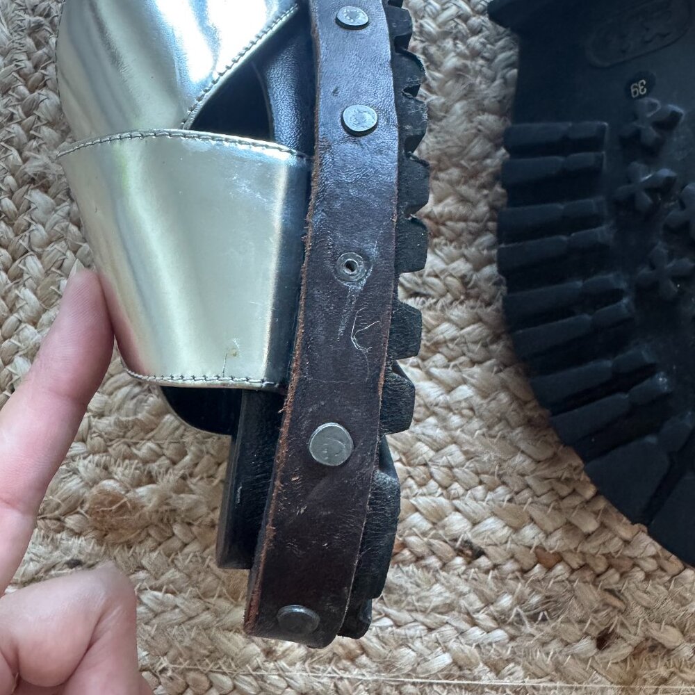 Marni Fussbett Sandals silver Leather – Size 39 / US 9 – Excellent Condition ✨ - Picture 11 of 11